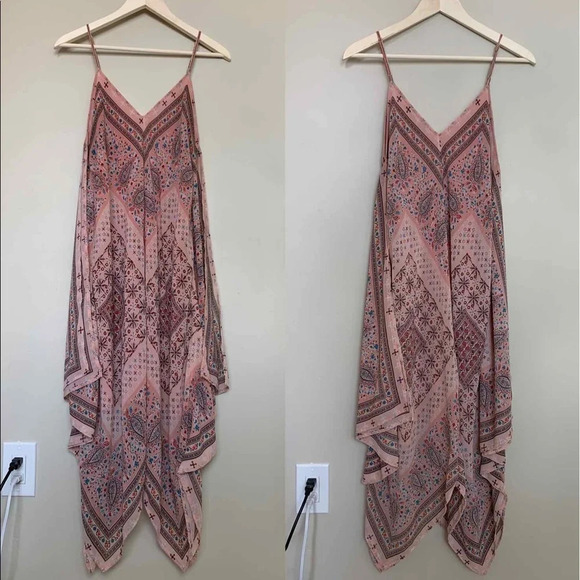 American Rag • Asymmetrical Floral Maxi Dress - Picture 1 of 7